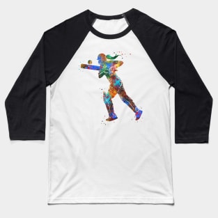 Cricket Player Girl Baseball T-Shirt